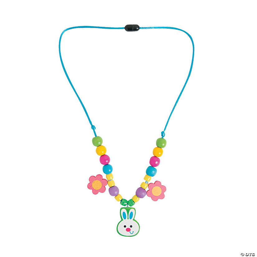 Easter Bunny Necklace Craft Kit - Makes 12 Image