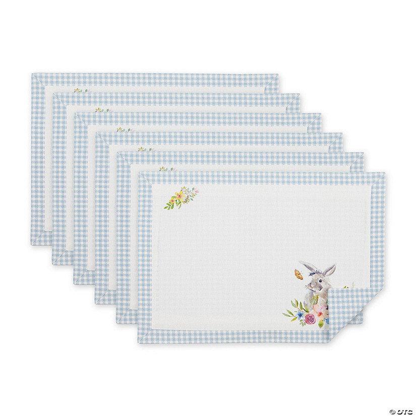 Easter Bunny Printed Placemats Set/6 Image