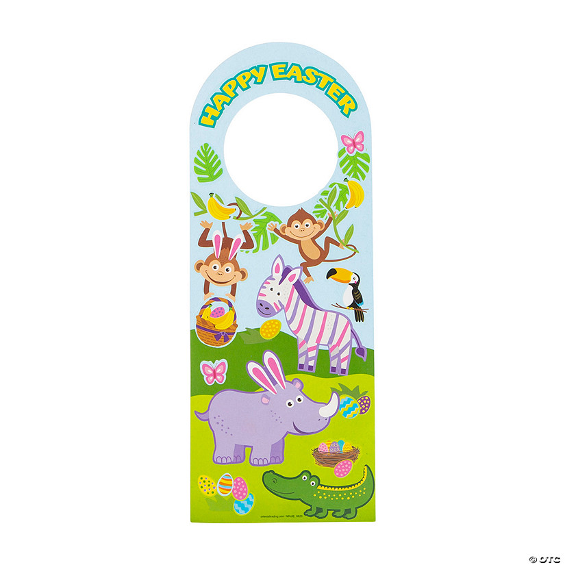 Easter Doorknob Hanger Sticker Scenes - 12 Pc. Image