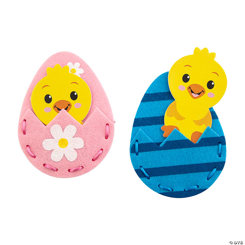 Easter Eggs & Chicks Lacing Craft Kit - Makes 12 Image