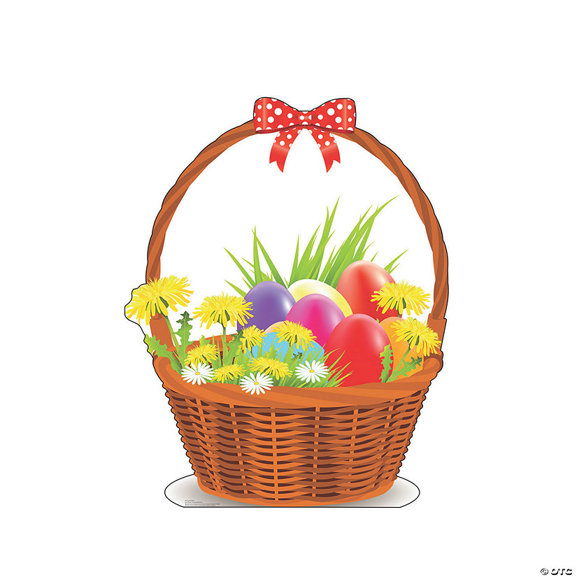 Easter Flower Basket Lifesize Cardboard Stand-Up Image