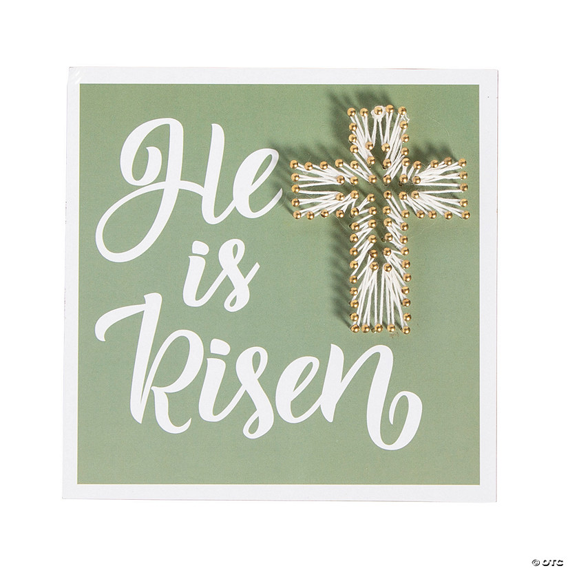 Easter He Is Risen String Art Craft - Makes 1 Image