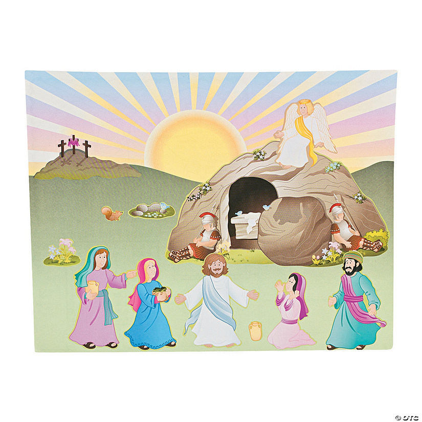 Easter &#8220;He Lives!&#8221; Sticker Scenes - 12 Pc. Image