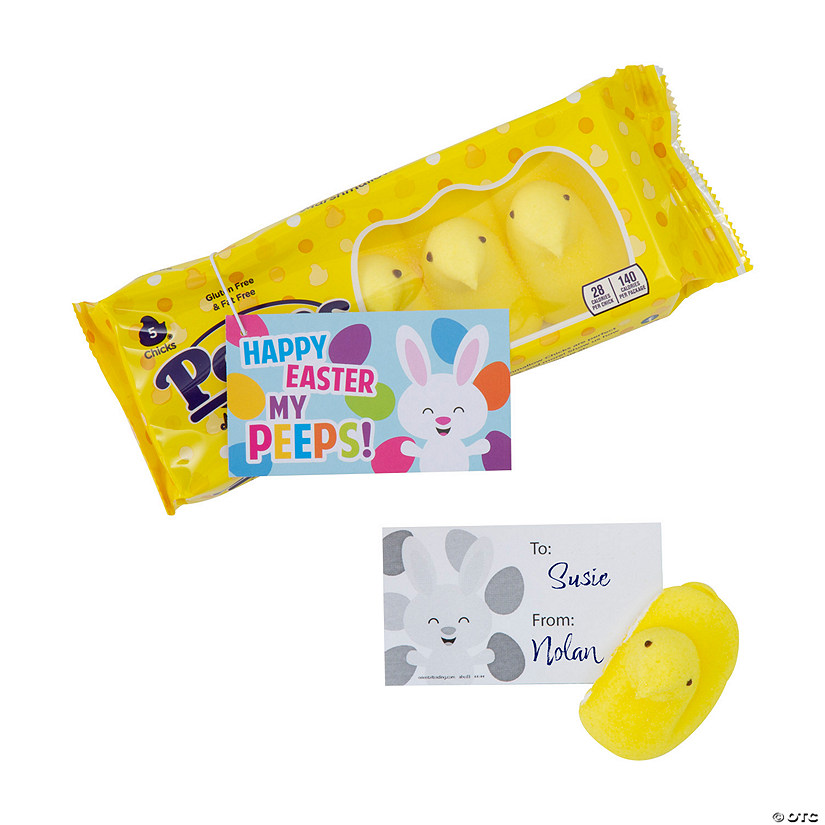 Easter Peeps<sup>&#174;</sup> Yellow Marshmallow Chick Handouts for 24 Image