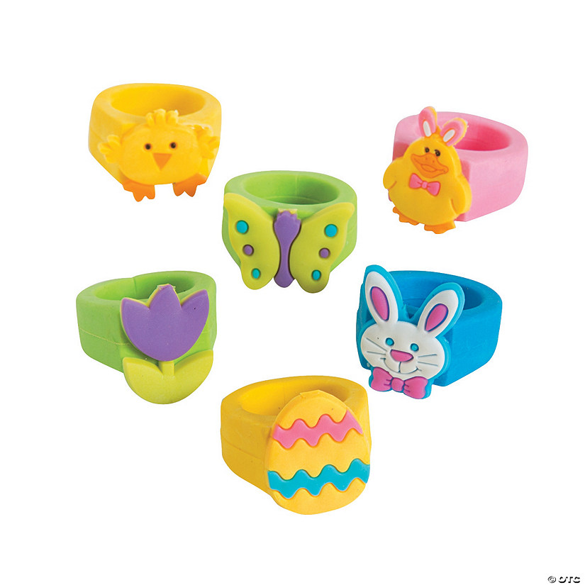 Easter Rings - 24 Pc. Image
