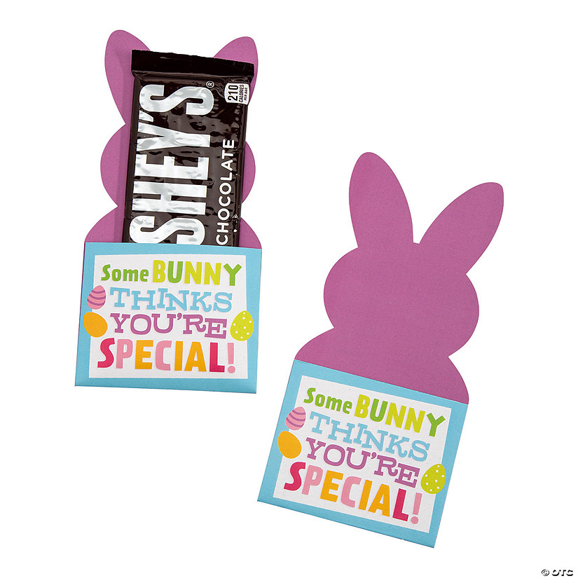 Easter Some Bunny Hershey&#8217;s<sup>&#174;</sup> Candy Bar with Holder Handout for 18 Image