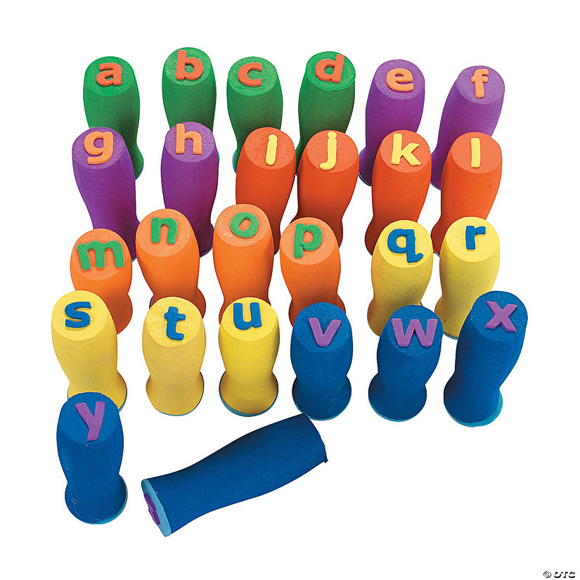 Easy To Grip Lowercase ABC Stamps