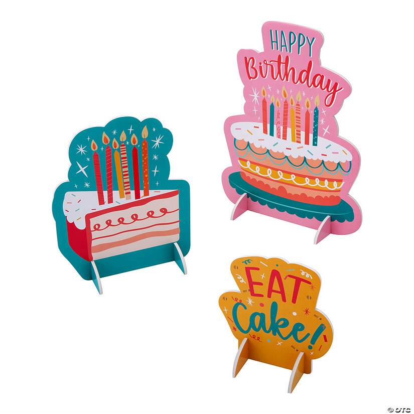 Eat Cake Centerpieces - 3 Pc. Image