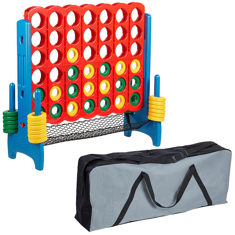 ECR4Kids Jumbo 4-To-Score with Mesh Net and Carry Bag, Giant Game, Assorted Image