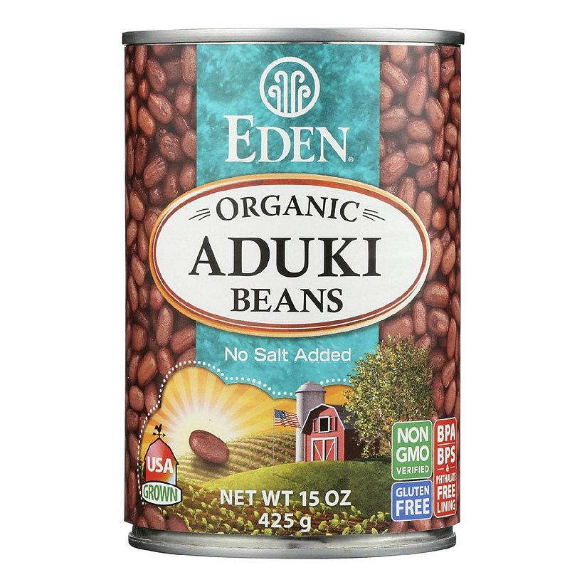 Eden Foods Organic Aduki Beans - Case of 12 - 15 oz. Image