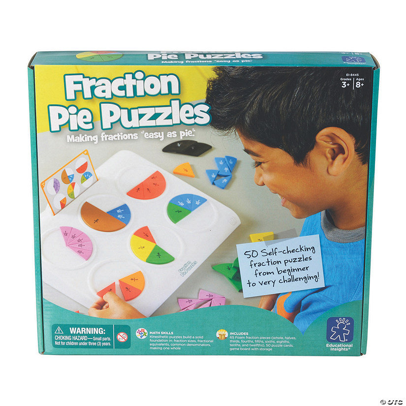 Educational Insights: Fraction Pie Jigsaw Puzzles Image