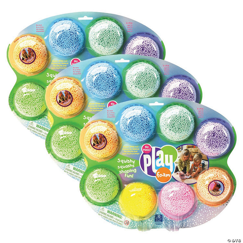 Educational Insights Playfoam Combo Pack, 8 Per Pack, 3 Packs Image