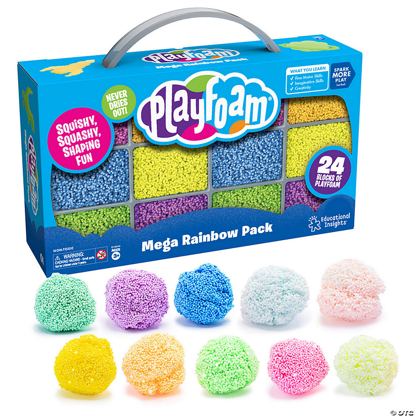 Educational Insights Playfoam Mega Rainbow Pack Image