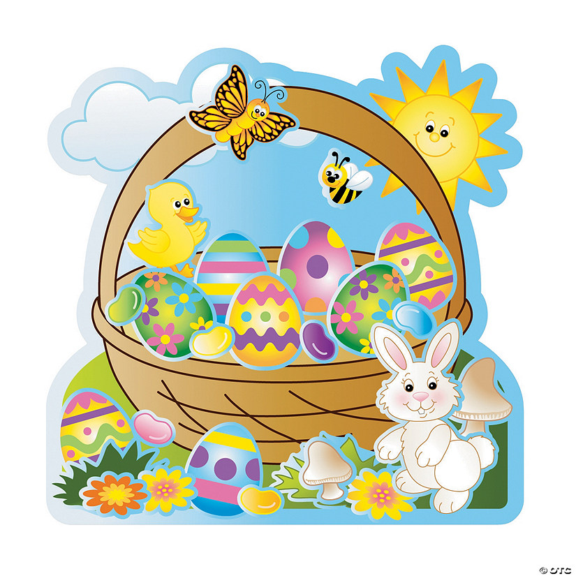 Egg-Cellent Make-An-Easter-Basket Sticker Scenes - 12 Pc. Image
