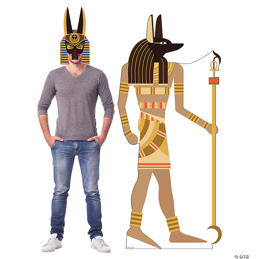 Egyptian Anubis with Mask Life-Size Cardboard Cutout Stand-Up Image
