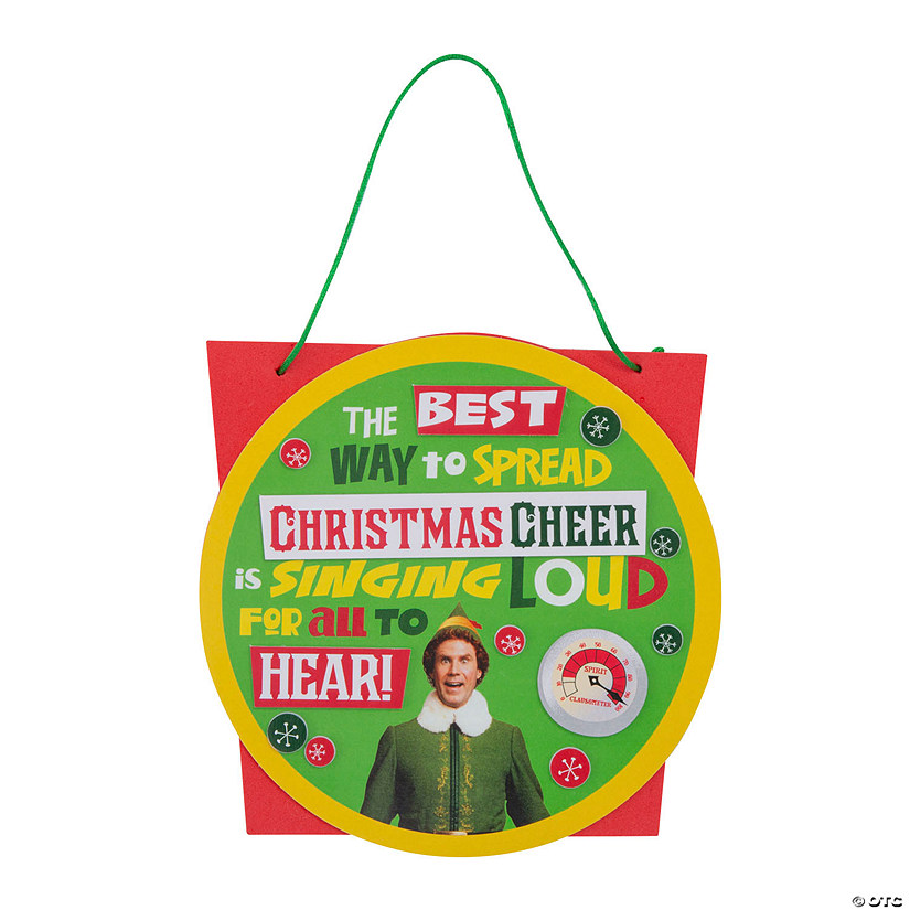 Elf Christmas Cheer Sign Craft Kit - Makes 12 Image