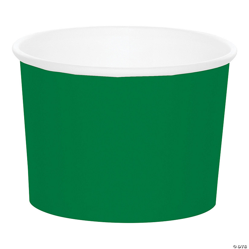 Emerald Green Diposable Paper Snack Cups - 8 Ct. Image