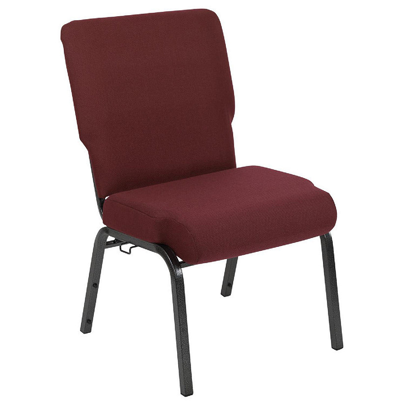 Emma + Oliver 20.5 in. Maroon Molded Foam Church Chair Image