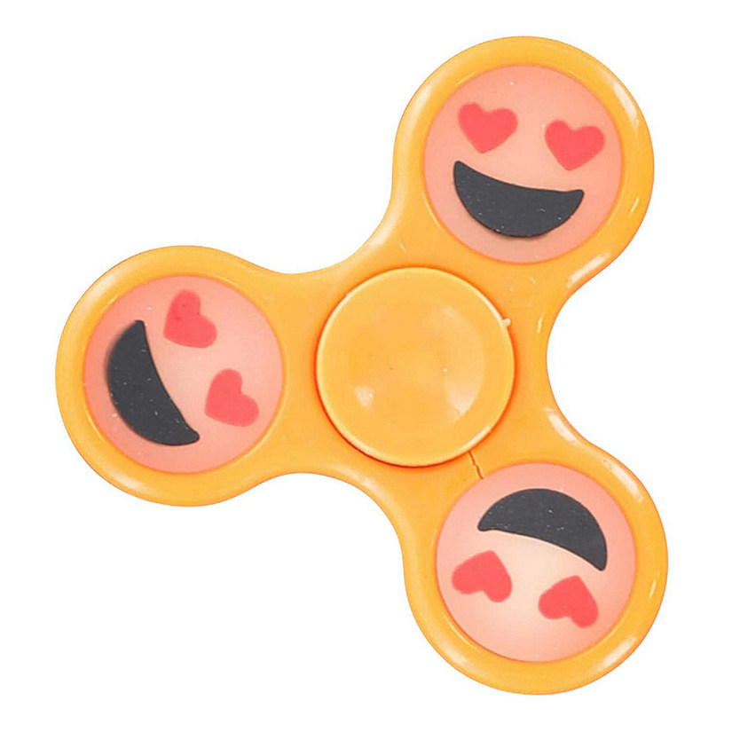 Emoji Smile Fidget Spinner  Orange Image