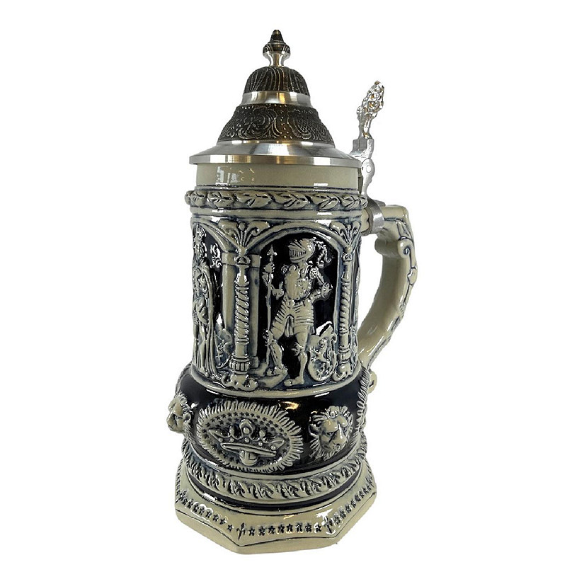 Emperor Charles King LE Relief German Beer Stein .75 L Handcrafted in Germany Image