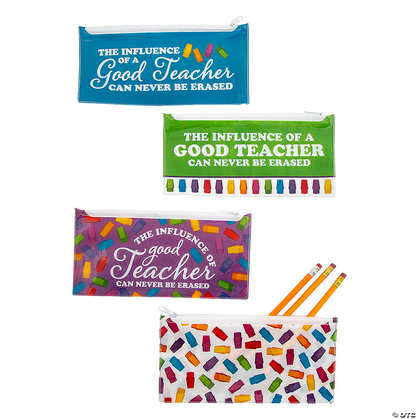 Eraser Teacher Pencil Cases - 12 Pc. Image