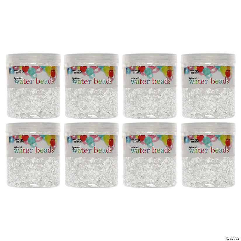 Essentials By Leisure Arts Bundle Hydrated Water Beads Clear 8pc Image