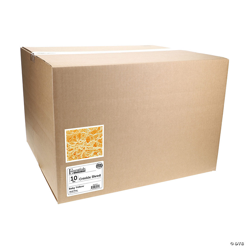Essentials By Leisure Arts Crinkle Shred 10lb Baby Yellow Box Image