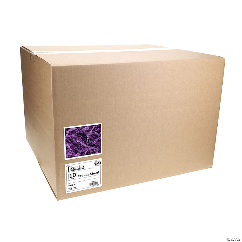 Essentials By Leisure Arts Crinkle Shred 10lb Purple Box Image