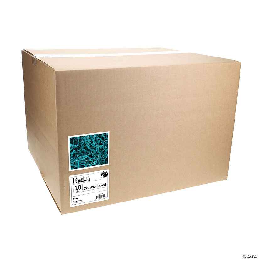 Essentials By Leisure Arts Crinkle Shred 10lb Teal Box Image