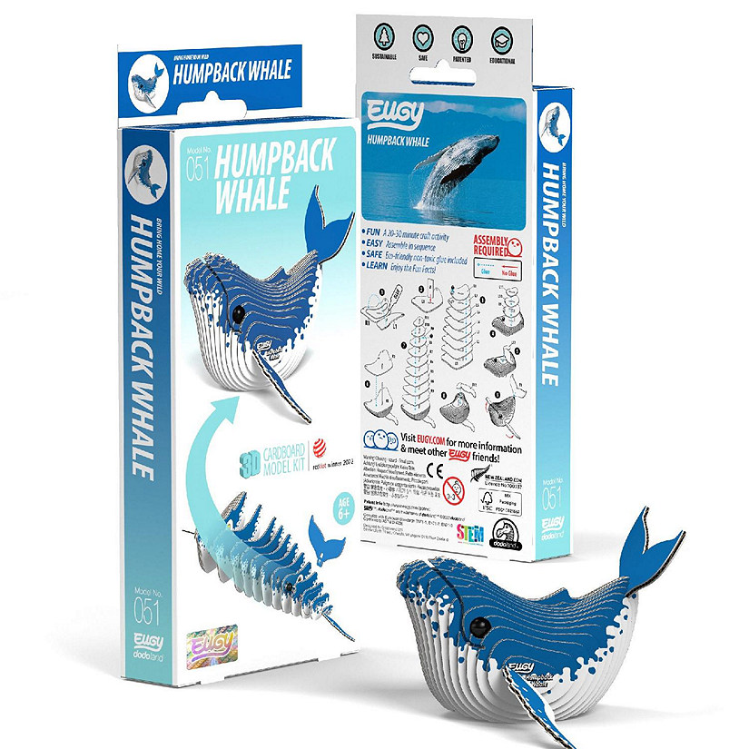 EUGY Humpback Whale 3D Puzzle Image