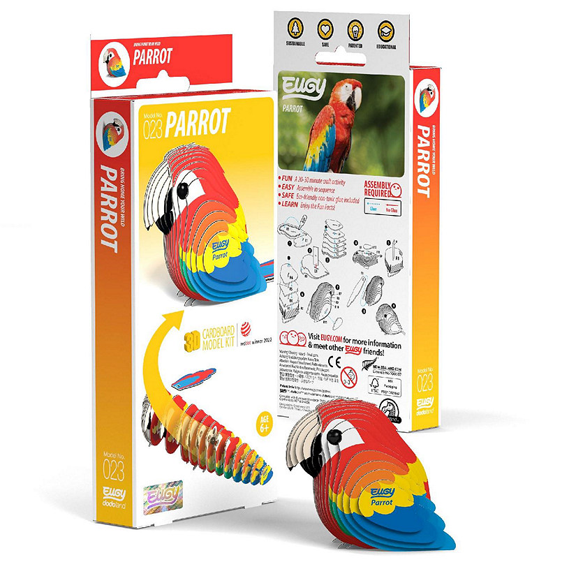 EUGY Parrot 3D Puzzle Image