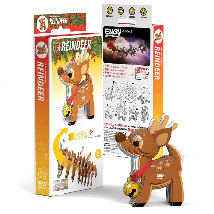 EUGY Reindeer 3D Puzzle Image
