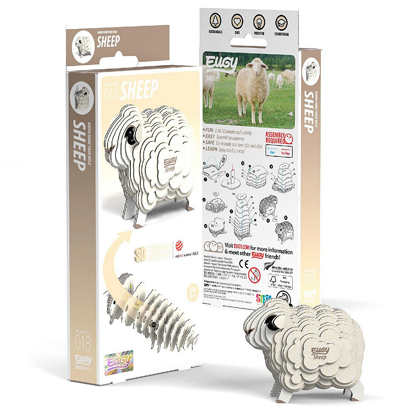 EUGY Sheep 3D Puzzle Image