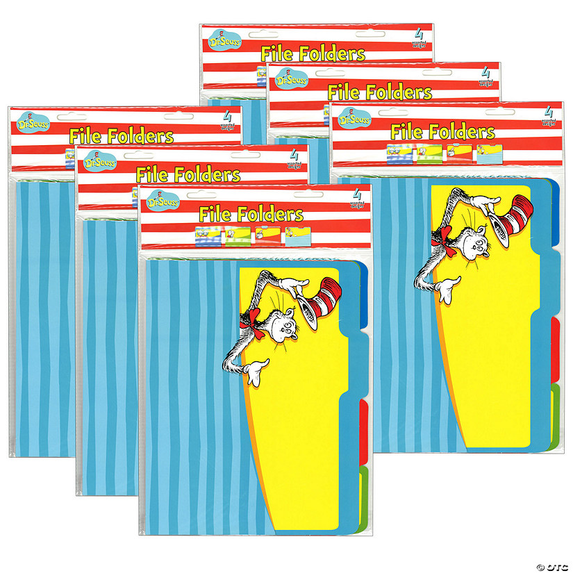 Eureka Dr. Seuss Classic File Folders, 4 Per Pack, 6 Packs Image