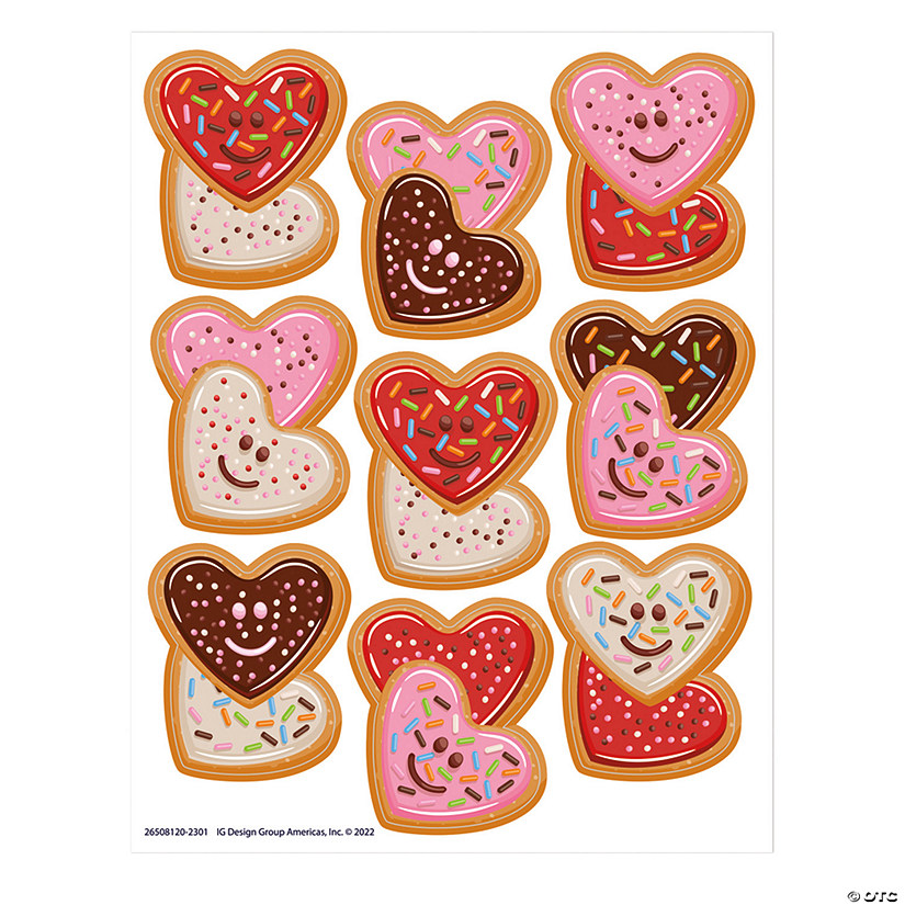 Eureka LOVE Valentine's Day Giant Stickers, 36 Per Pack, 12 Packs Image