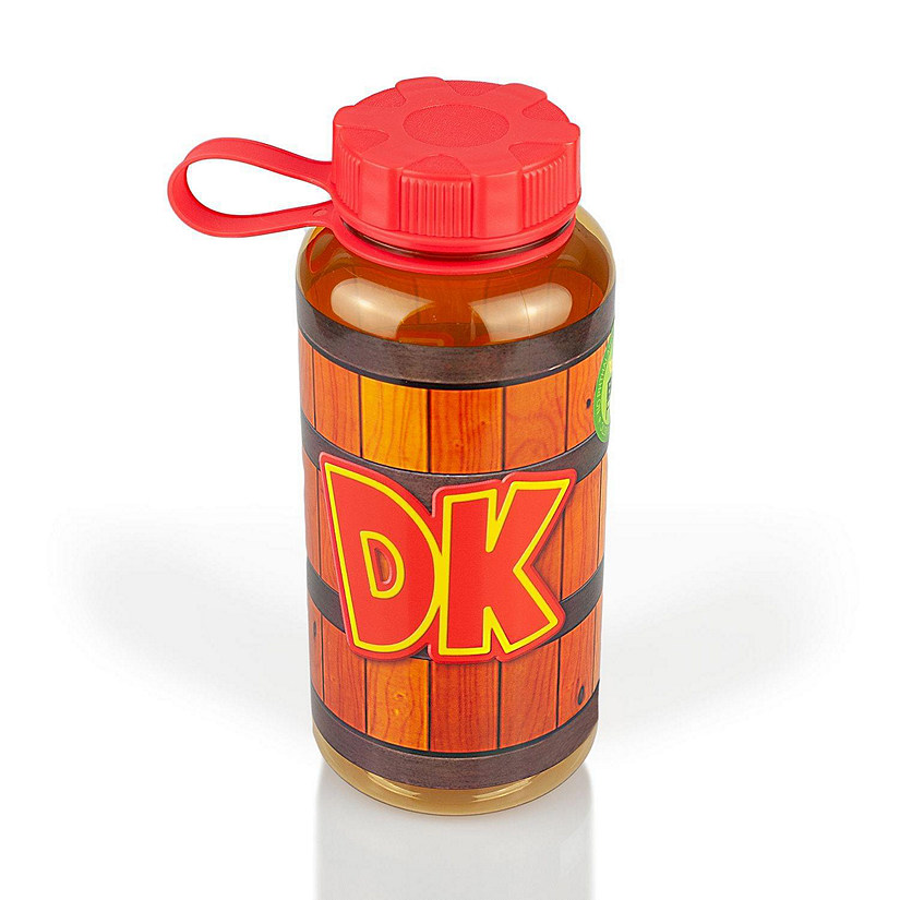EXCLUSIVE Donkey Kong Water Bottle  Designed to Look Like DK's Barrel  24 Oz. Image