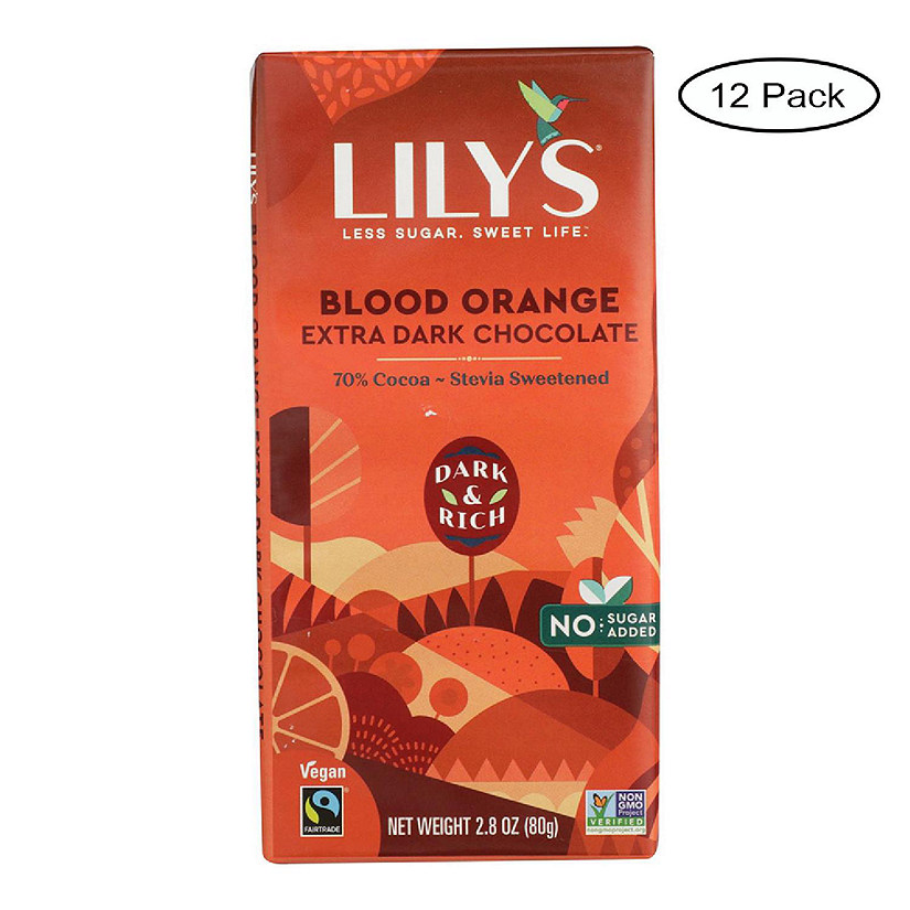 Extra Dark Chocolate Bar - Blood Orange Image