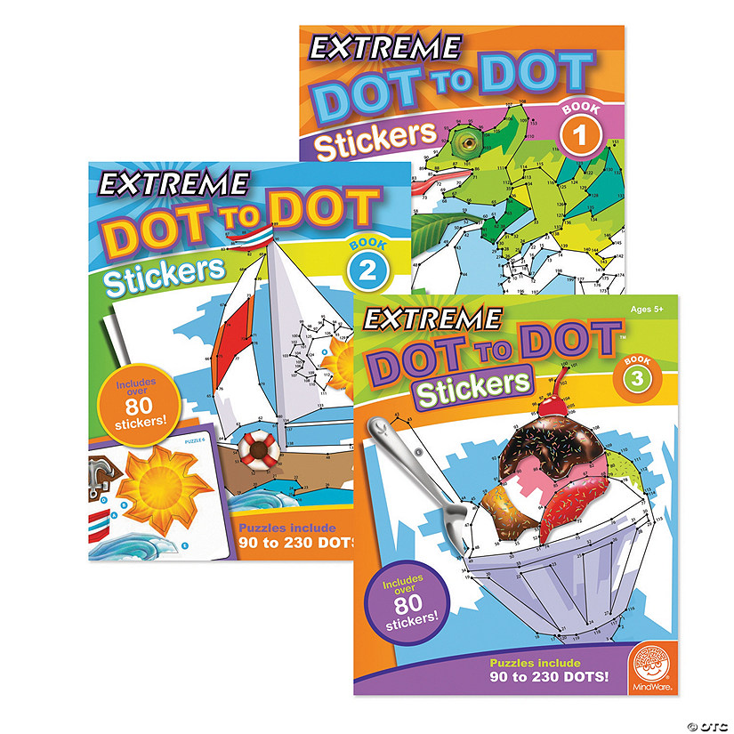Extreme Dot to Dot Stickers: Set of 3 Image