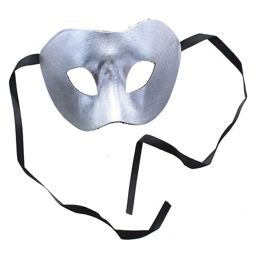 Eye Costume Mask Silver W/Felt Backing Image