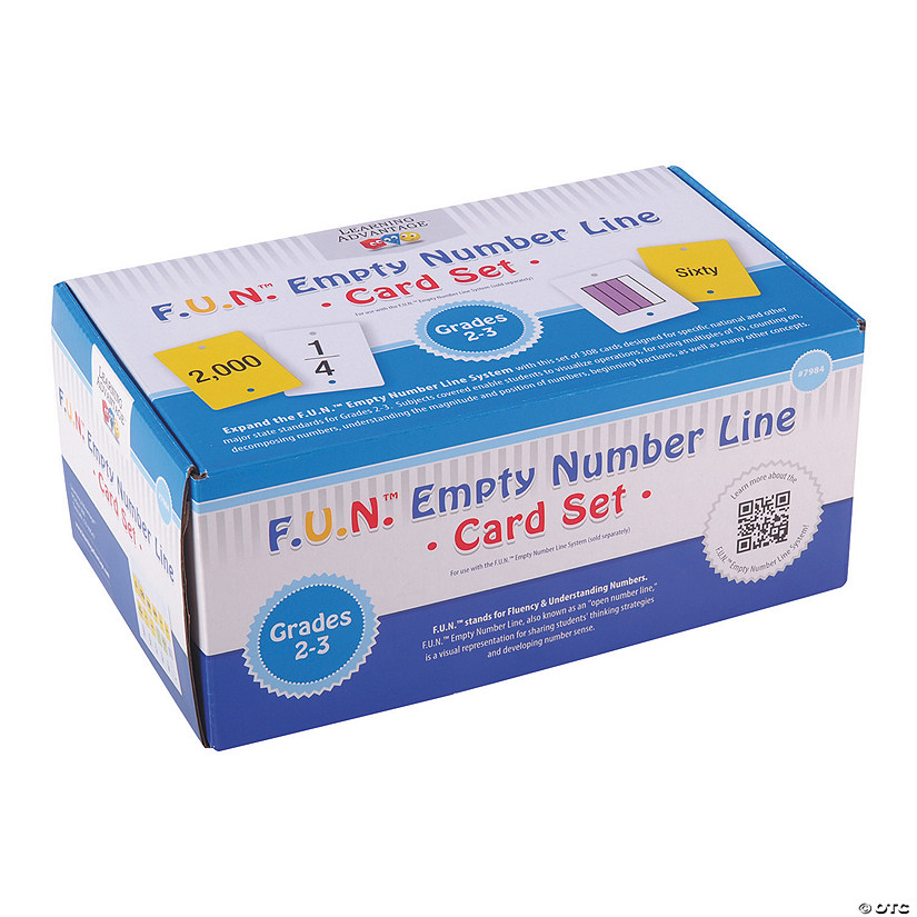 F.U.N.&#8482; Empty Number Line Card Set Grades 2-3 Image