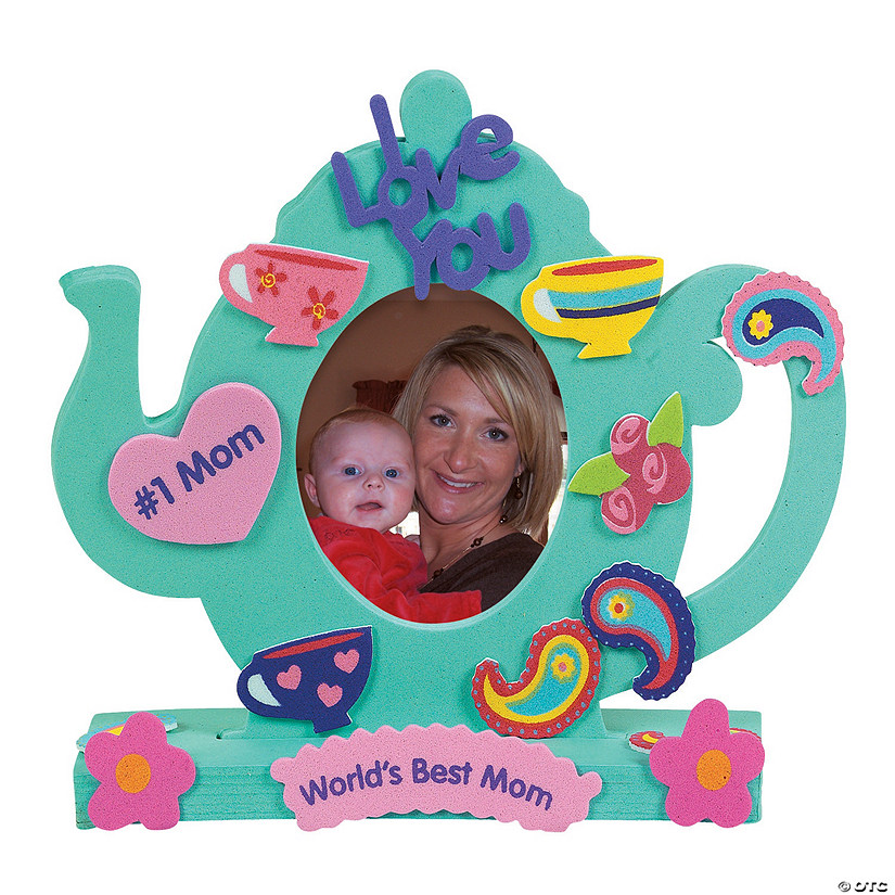 Fabulous Foam Stand-Up Teapot Picture Frames - Makes 12 Image