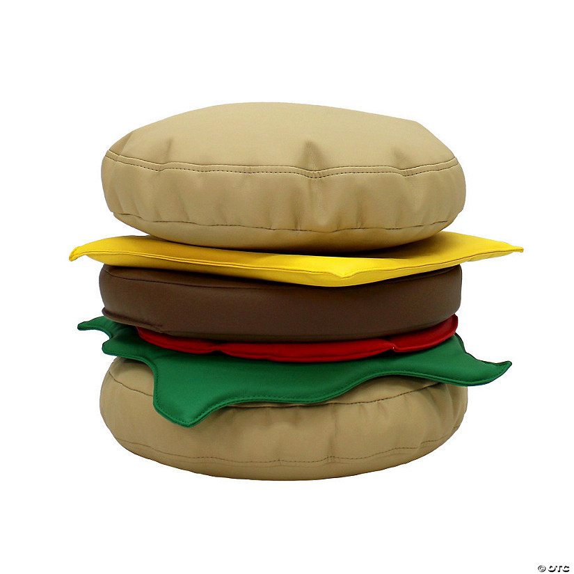 Factory Direct Partners Softscape Stack-A-Burger Play Set, 6-Piece - Assorted Image