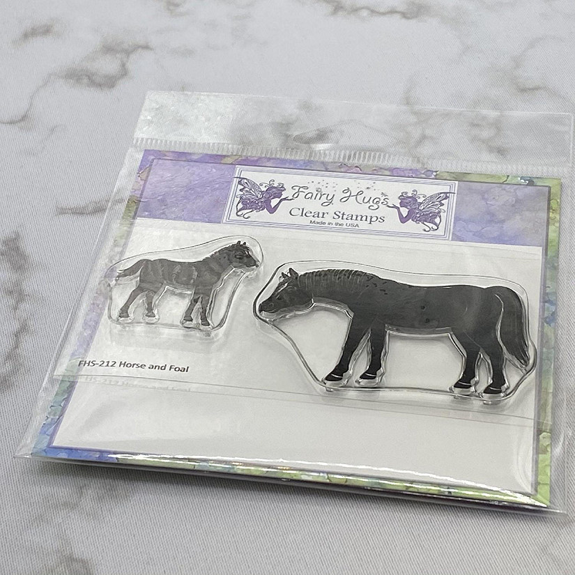 Fairy Hugs Stamps  Horse  Foal Image