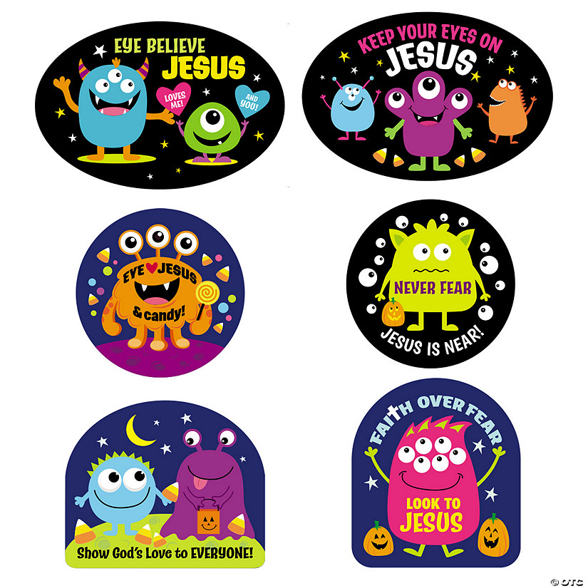 Faith Messages Halloween Monster Cutouts - 6 Pc. Image