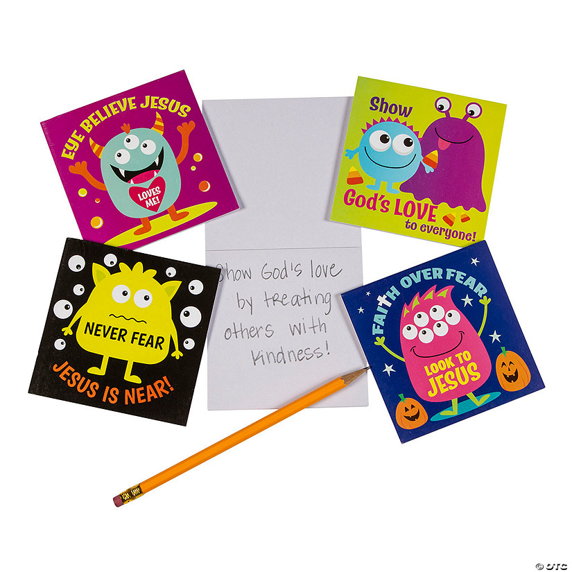 Faith Monster Notepads - 24 Pc. Image