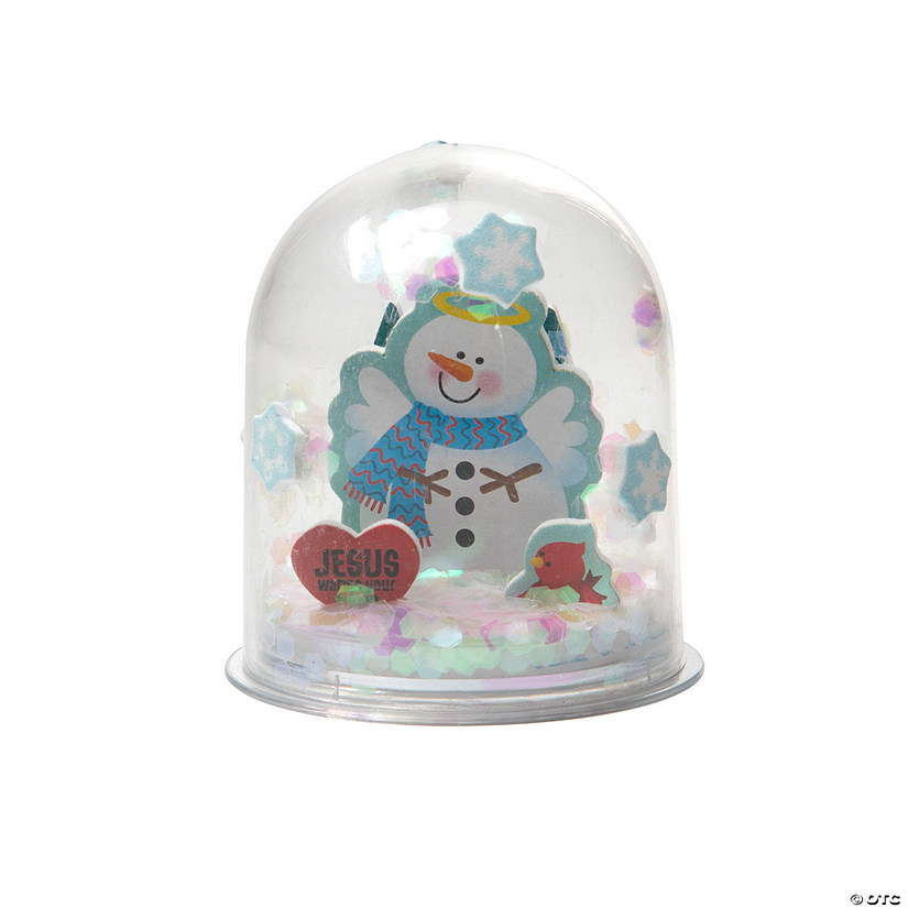 Faith Snowman Snow Globe Craft Kit - Makes 12 Image