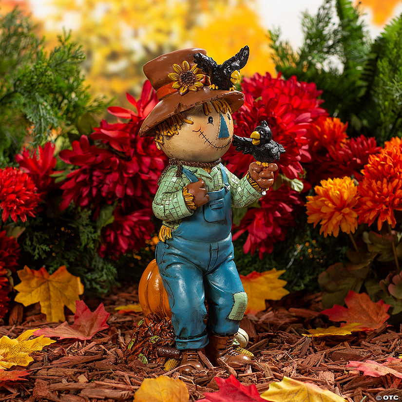 Fall Scarecrow Garden Statue Image