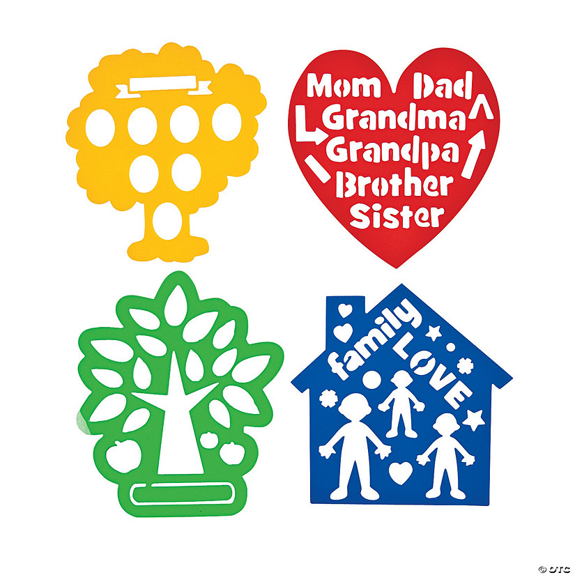 Family Tree Die Cut Stencils - Discontinued