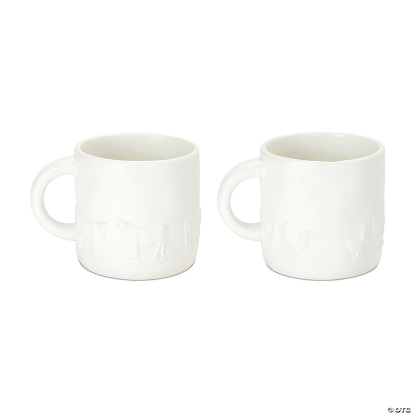 Farm Animal Mug (Set Of 4) 3.75"H Ceramic Image