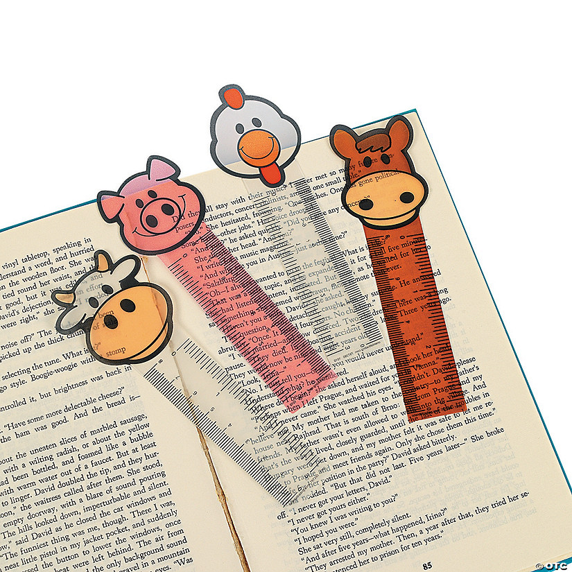 Farm Animal Ruler Bookmarks - 24 Pc. Image